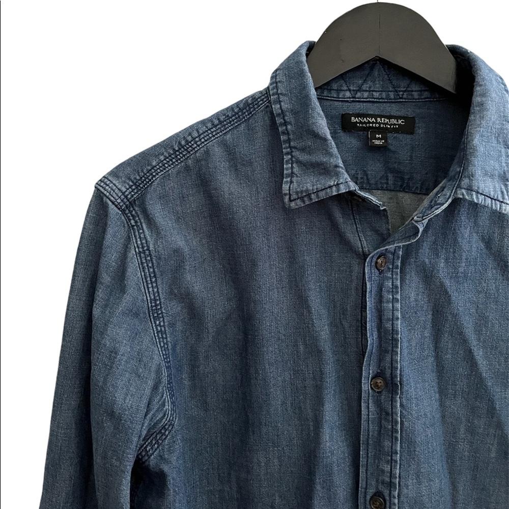 Banana republic shirt denim button down long sleeve